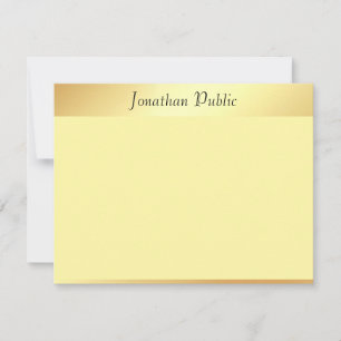 Elegant Faux Gold Handwritten Script Template