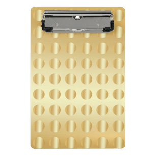 Elegant Faux Gold Modern Glamourous Template Mini Clipboard