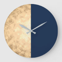 elegant faux gold & navy blue