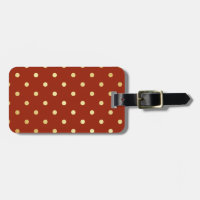 elegant faux gold red polka dots