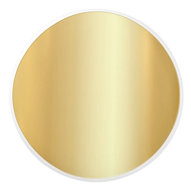 Elegant Faux Gold Trendy Template Glamourous Ceramic Knob (Front)