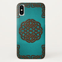 Elegant Faux Leather Celtic knot design