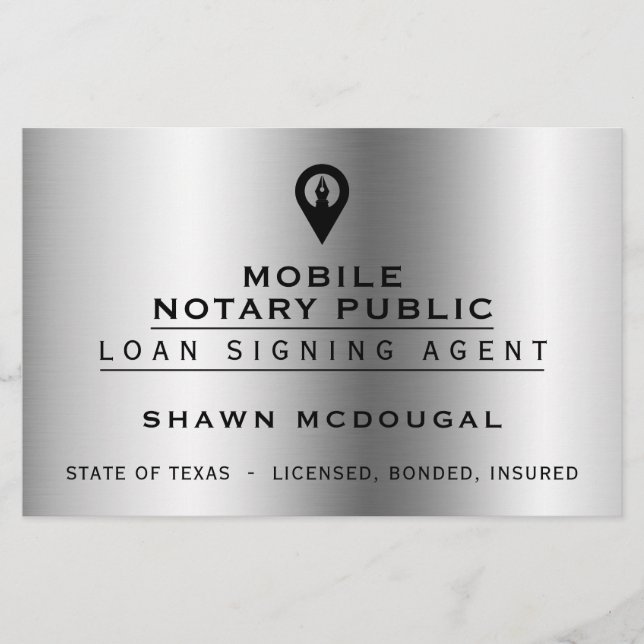 Elegant faux metallic  flyer (Front)