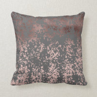 elegant faux rose gold and grey brushstrokes
