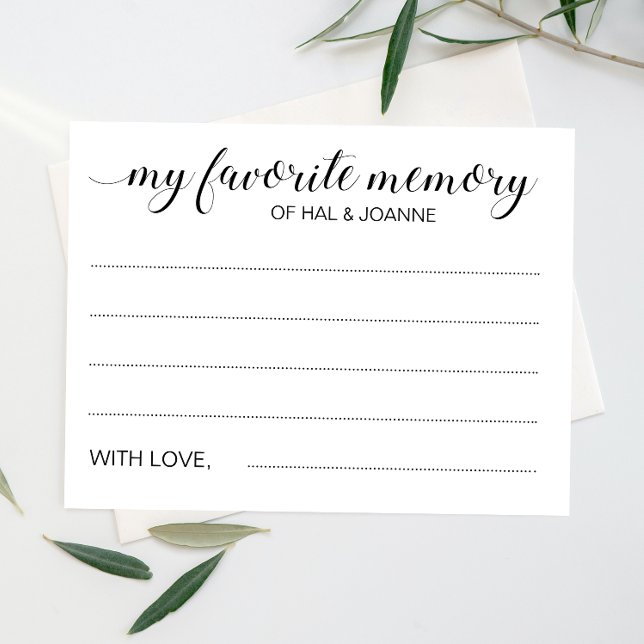 Elegant Favourite Memory Anniversary Guest Book (Creator Uploaded)