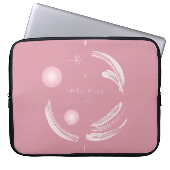 "Elegant Feminine Abstract Electronics Bag – Soft  (Front)