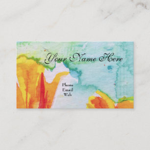 Elegant Feminine Artsy Abstract Business Card