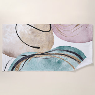 elegant feminine boho pastel stylish beach towel