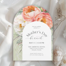 Elegant Feminine Floral Mother's Day Brunch