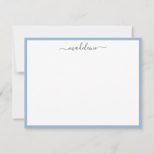 Elegant Feminine Handwritten Calligraphy Note Card