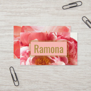 Elegant Feminine Professional Networking Business Card