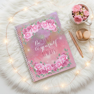 Elegant Feminine Romantic Pink Roses Arrangement Planner