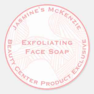 Elegant Feminine Rose Pink Beauty Center Product Classic Round Sticker