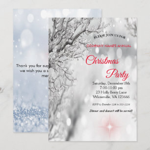 Elegant festive Christmas Invitation