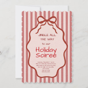 Elegant Festive Christmas Party Invitation