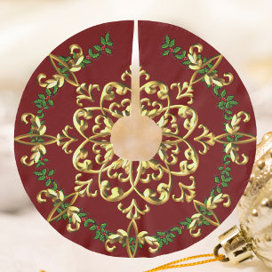 Elegant Festive Christmas Tree Skirt