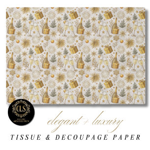 Elegant Festive New Year Luxe Aesthetics  Tissue Paper