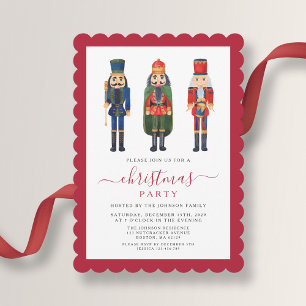 Elegant Festive Nutcracker Christmas Party  Invitation