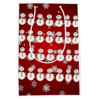 Elegant Festive Wrapping Paper: Elevate Your Gifts Medium Gift Bag