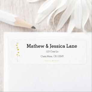 Elegant Field Flower Boho Wedding Invitation