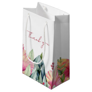 Elegant Field Flowers Wedding Favour Gift Bag