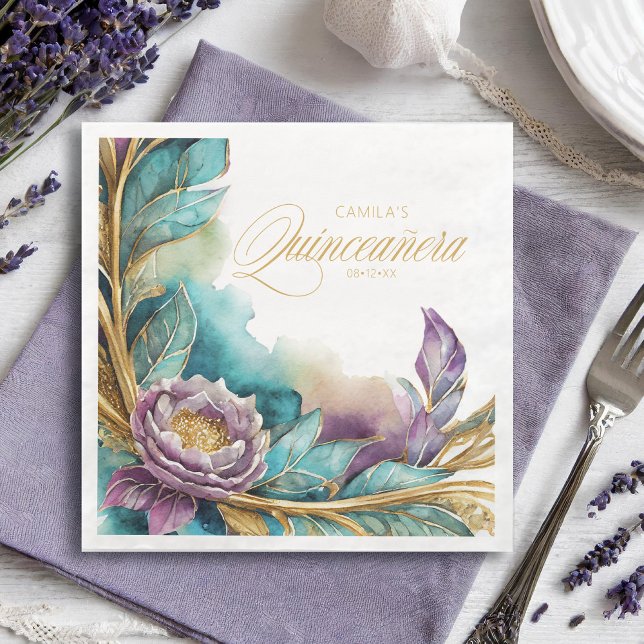 Elegant Fiesta Quinceanera ID1029 Napkin (Creator Uploaded)