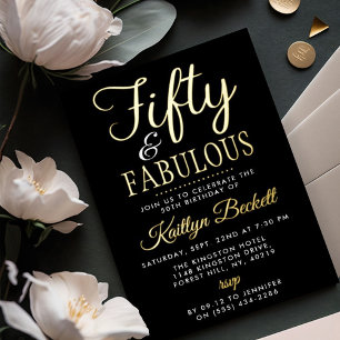 Elegant Fifty and Fabulous! 50th Birthday Party