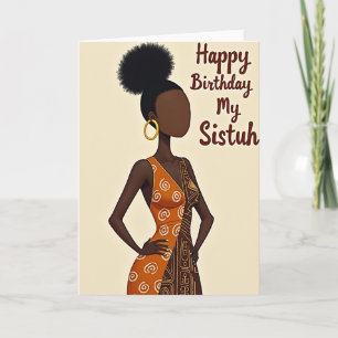 Elegant Figure Birthday Card
