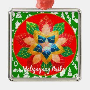 Elegant Filipino Parol Style, FilAm, Philippines Metal Tree Decoration