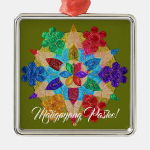 Elegant Filipino Parol Style, FilAm, Philippines Metal Tree Decoration