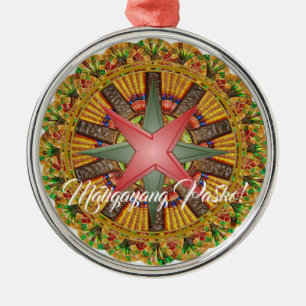 Elegant Filipino Parol Style, FilAm, Philippines Metal Tree Decoration