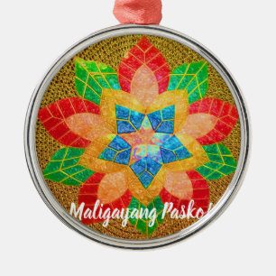 Elegant Filipino Parol Style, Philippines Metal Tree Decoration