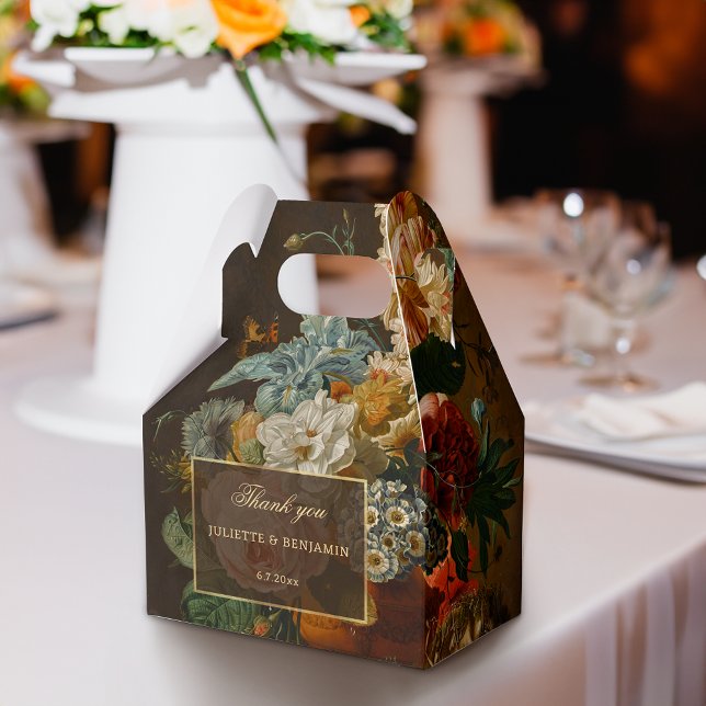 Elegant Fine Art Floral Still Life Wedding Favour Box (Creator Uploaded)