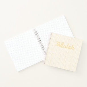 Elegant Fine Line Gold White Stripe Bullet Journal
