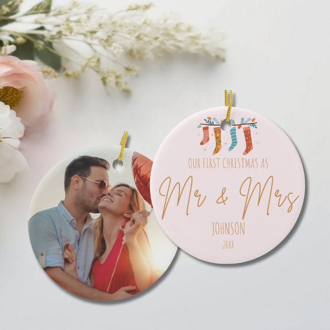 Elegant First Christmas Ornament for Couples  (Elegant First Christmas Ornament for Couples)