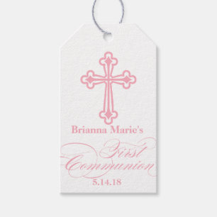 Elegant First Communion Party Favour Labels Tags