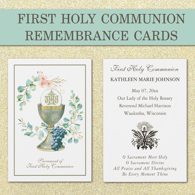 Elegant First Holy Communion Remembrance Holy  (Creator Uploaded)