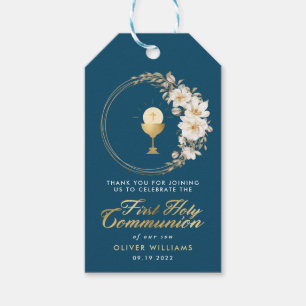 Elegant First Holy Communion Thank You Gift Tags
