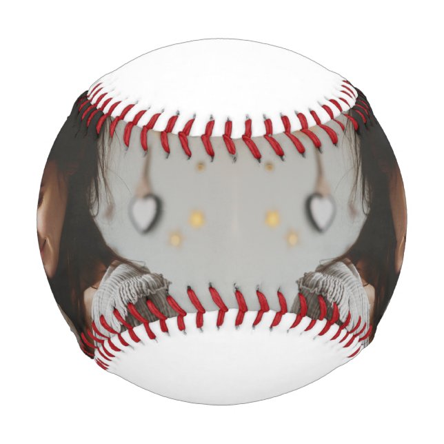 Elegant First Mother's Day Custom Photo Collage Baseball (Front)