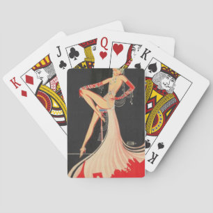 Elegant Flapper Playing Cards