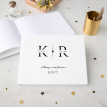 Elegant Flare Two Initial Monogram Wedding