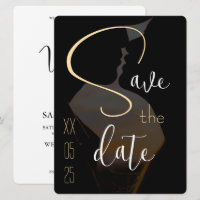 Elegant Flat Save The Date Card