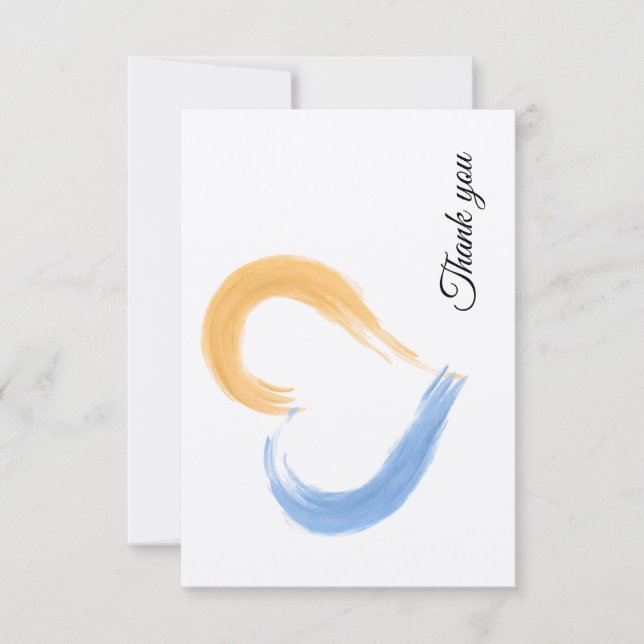  Elegant Flat Thank You Card (Front)