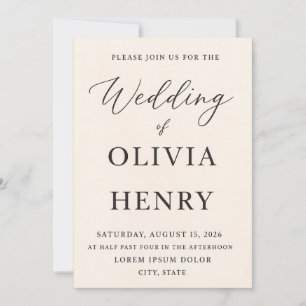 Elegant Flat Wedding Invitation – 5x7 Inch