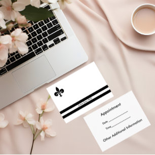 Elegant Fleur de Lis Professional Business Card