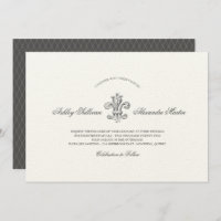 Elegant Fleur de Lis Wedding with RSVP