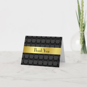 Elegant Fleur Di Lys Thank You Card