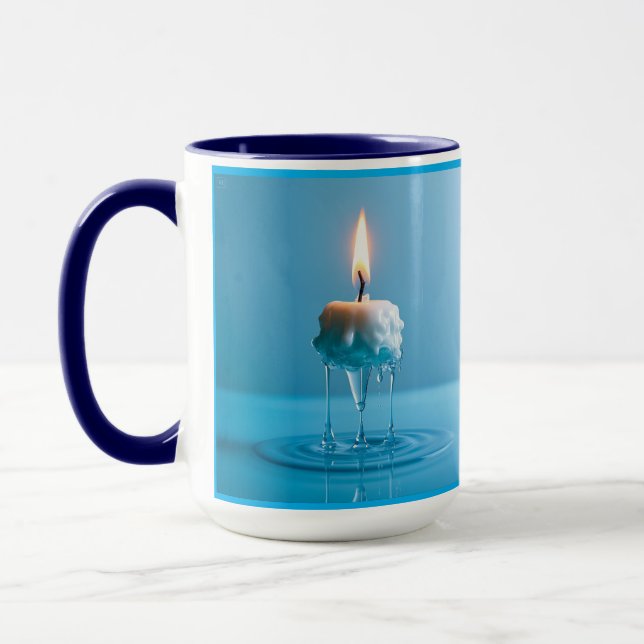 Elegant Floating Candle Mug (Left)