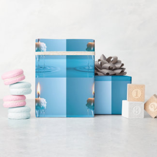 Elegant Floating Candle Wrapping Paper