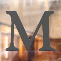 Elegant Floating Dark Grey Custom Monogram Initial